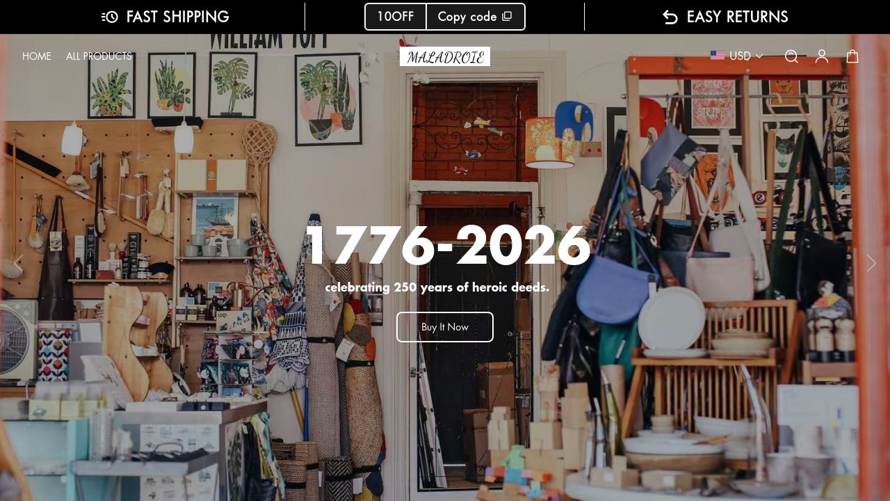 Screenshot of Maladroie.com