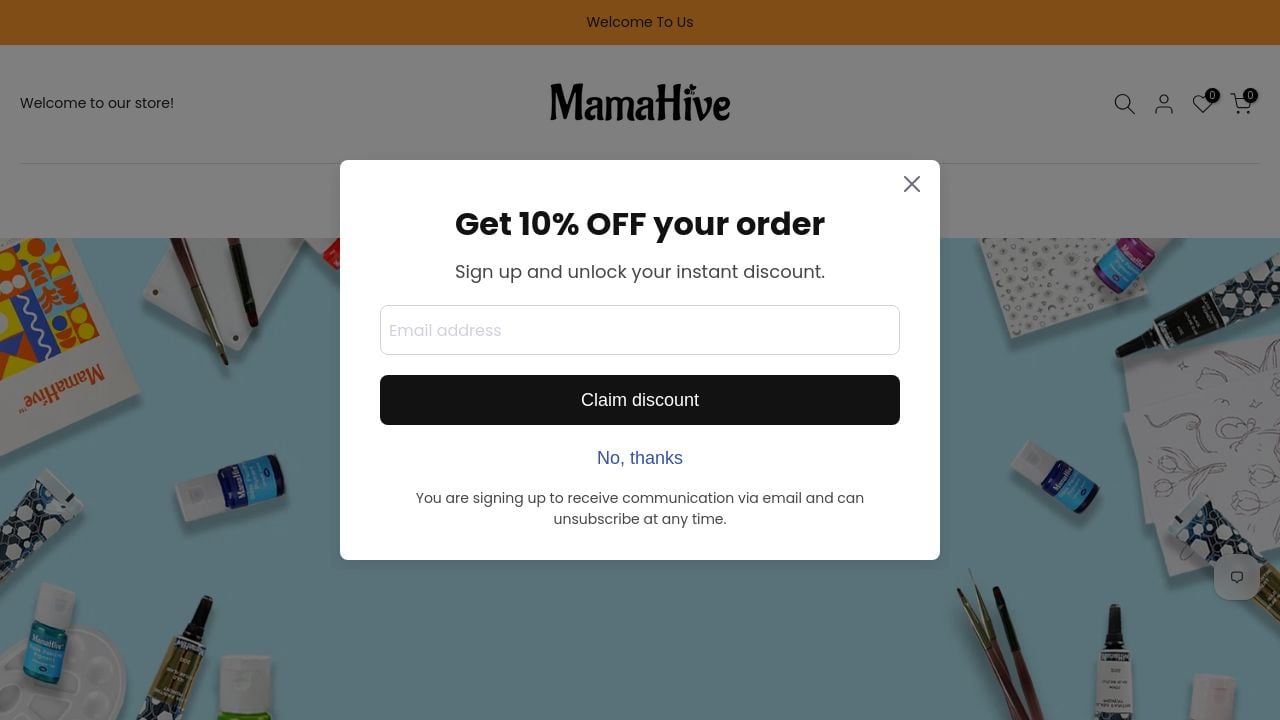 Screenshot of Mamahivestudio.com
