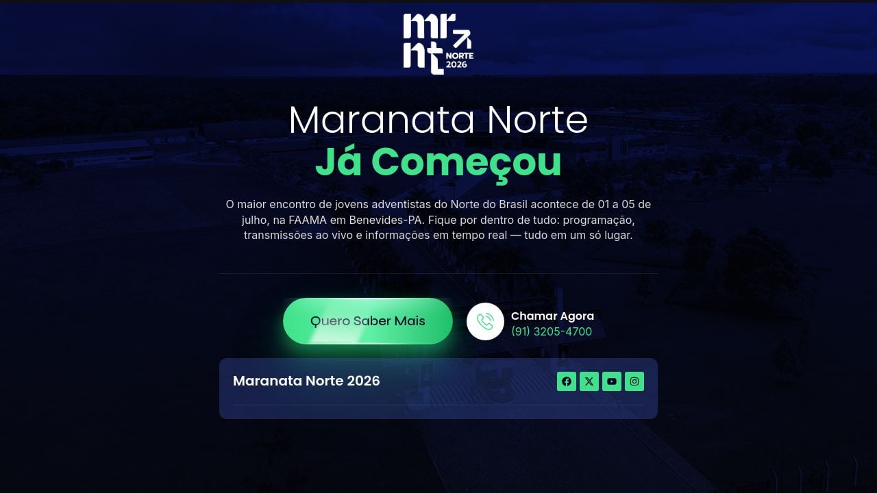 Screenshot of Maranatanorte.org