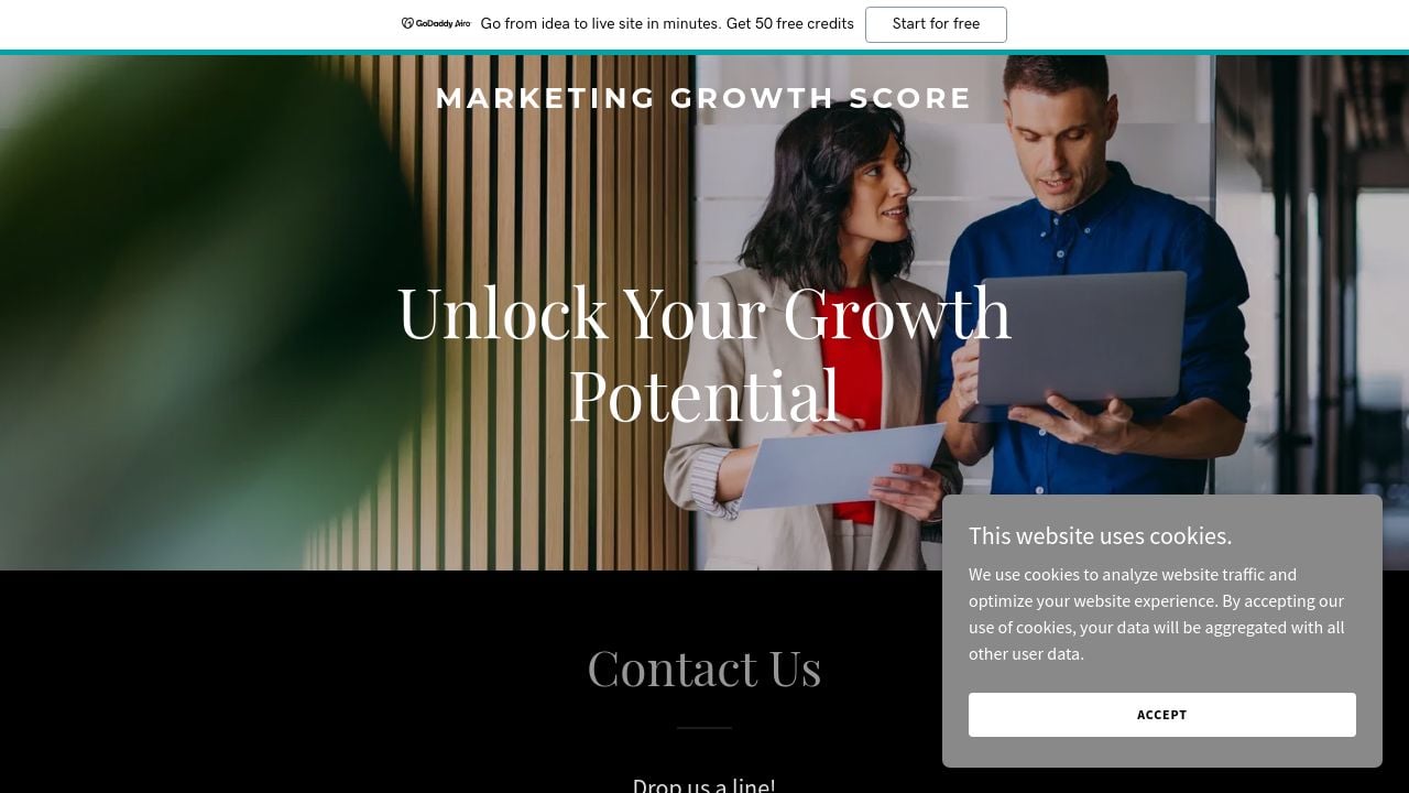 Screenshot of Marketinggrowthscore.com