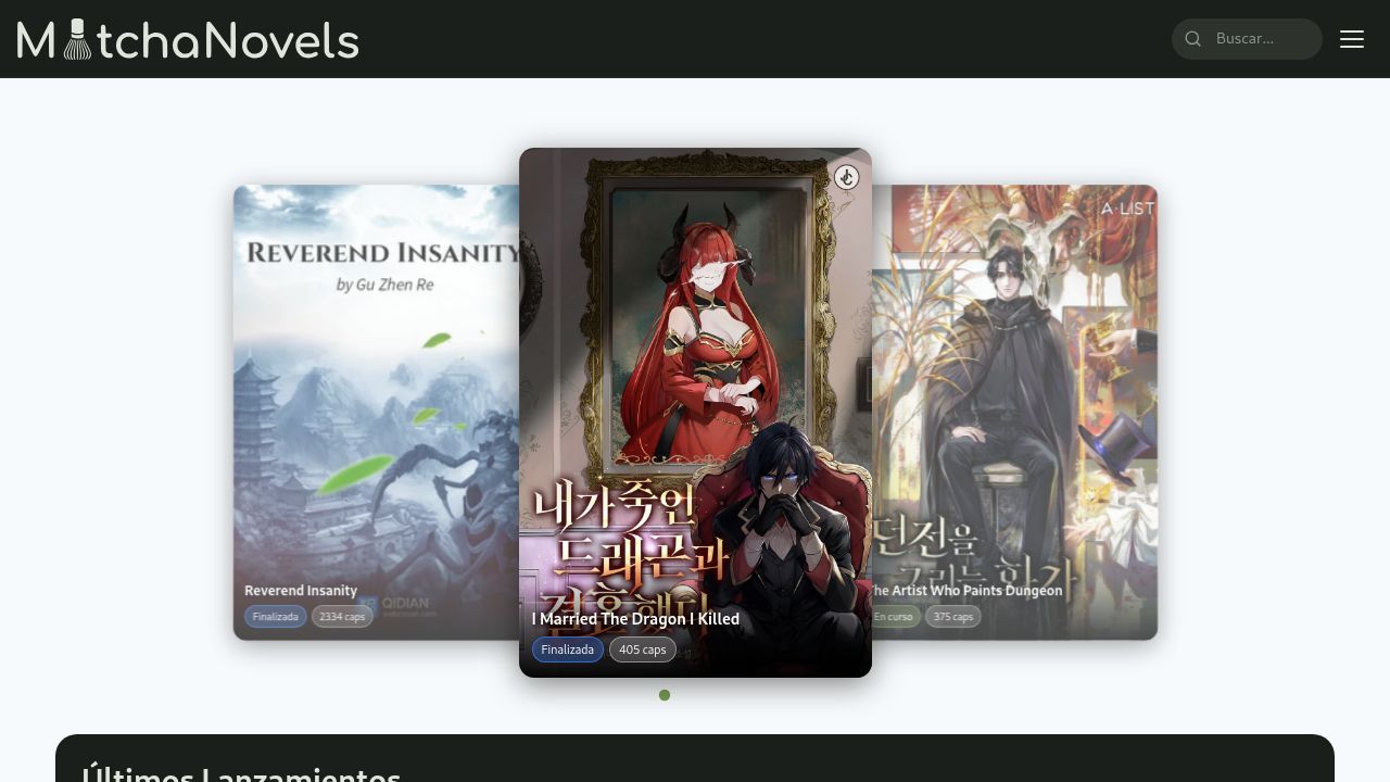 Screenshot of Matchanovels.com