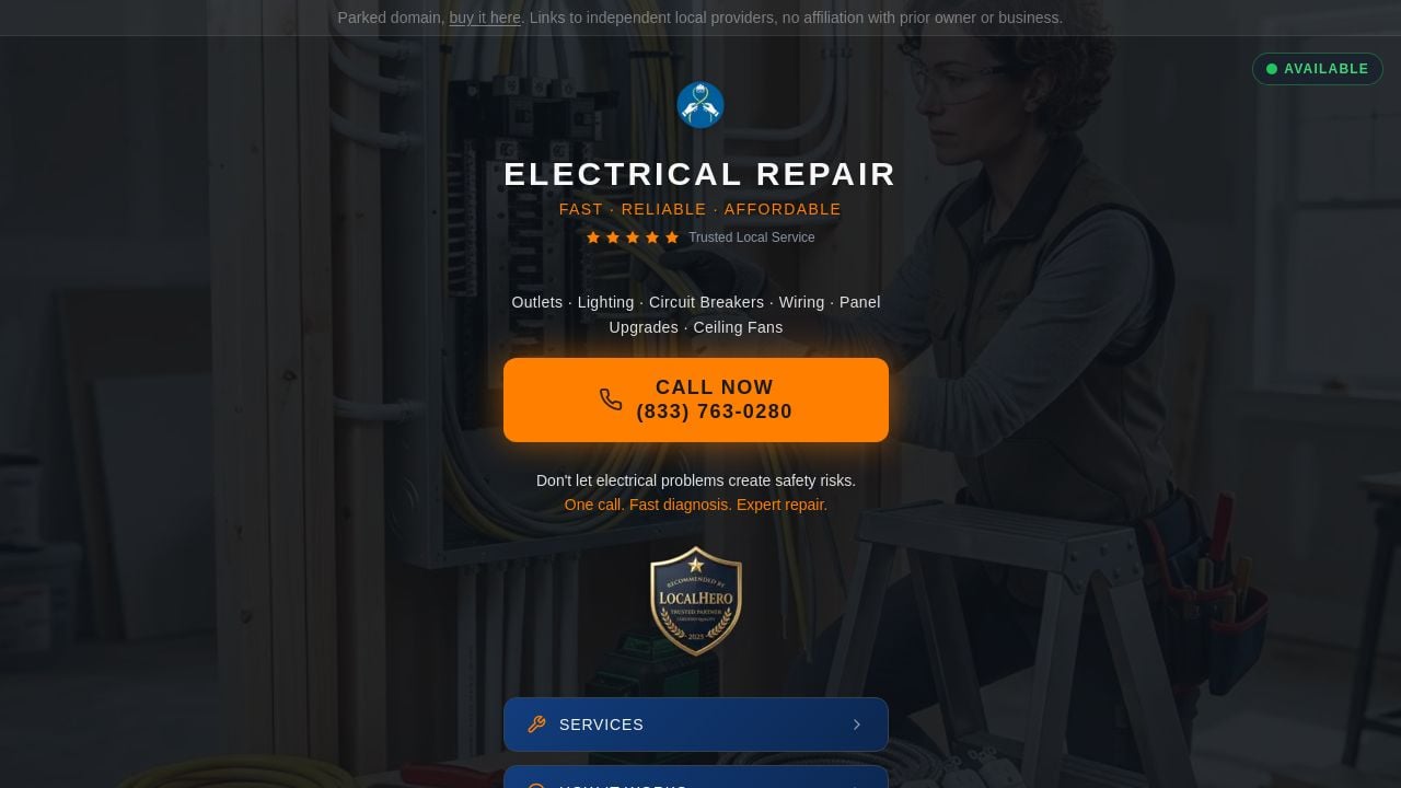 Screenshot of Mbelectricllcca.com