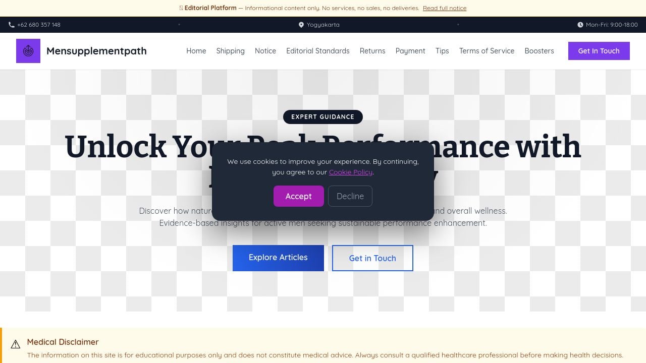 Screenshot of Mensupplementpathsd.info