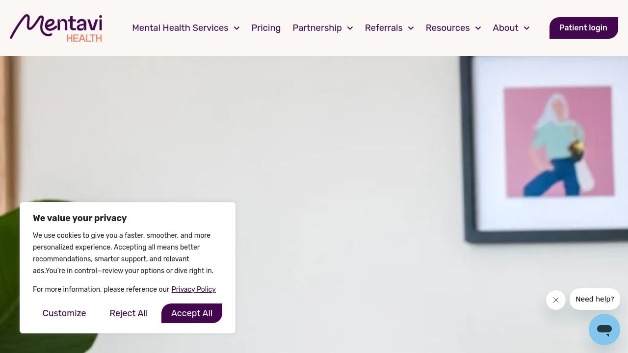 Screenshot of Mentavi-hq.com