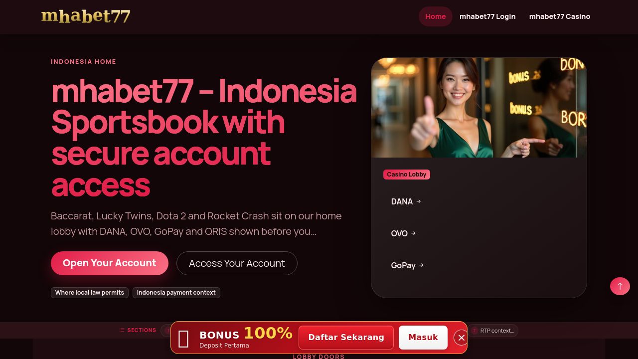 Screenshot of Mhabet77.club