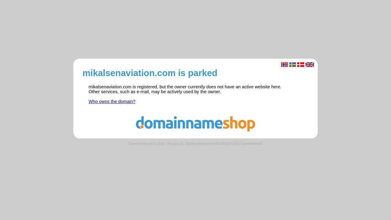 Screenshot of Mikalsenaviation.com