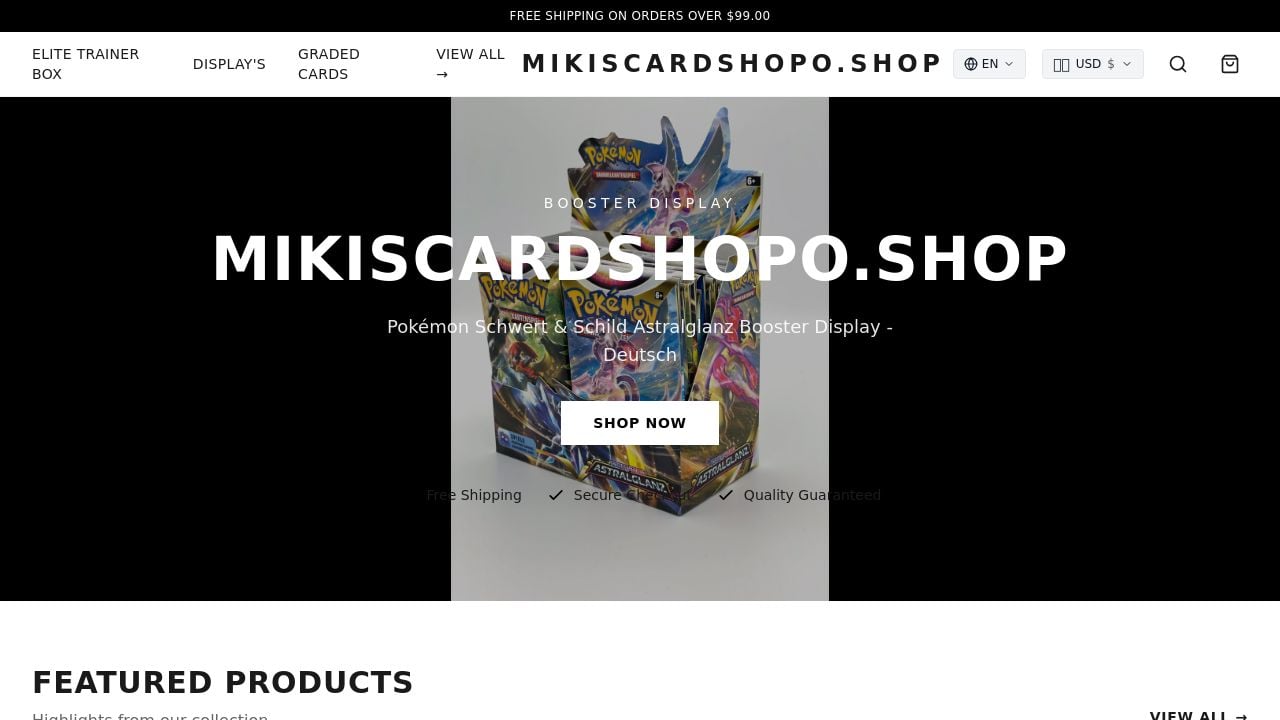 Screenshot of Mikiscardshopo.shop