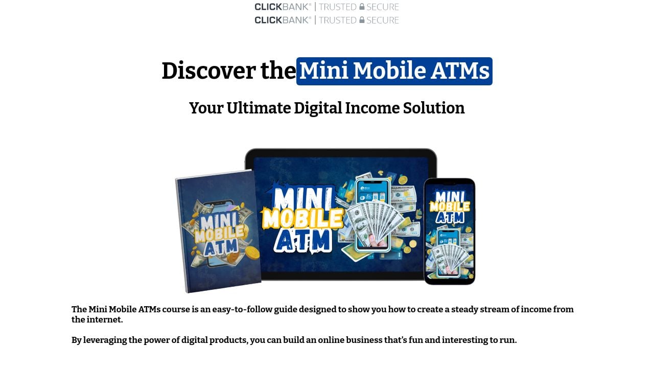 Screenshot of Minimobileatm.com