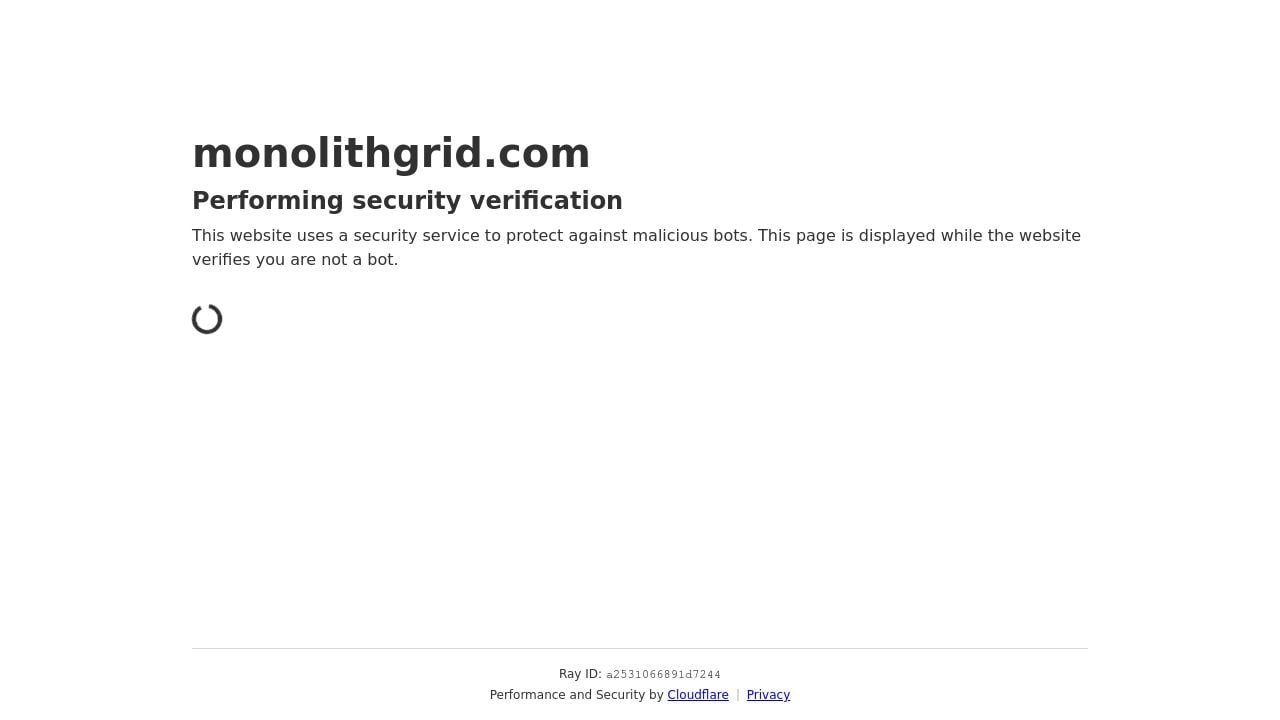 Screenshot of Monolithgrid.com