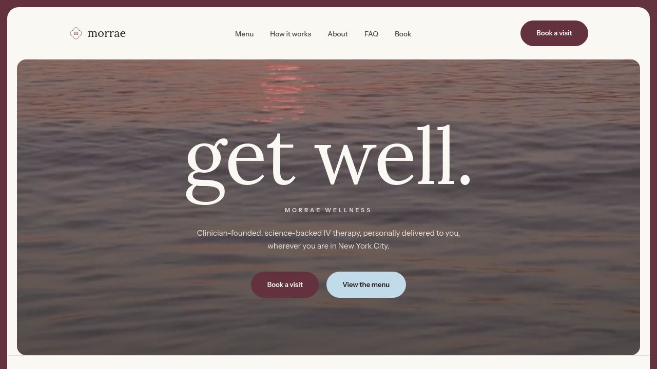 Screenshot of Morraewellness.com