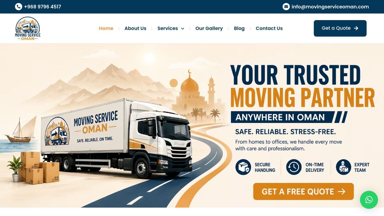 Screenshot of Movingserviceoman.com