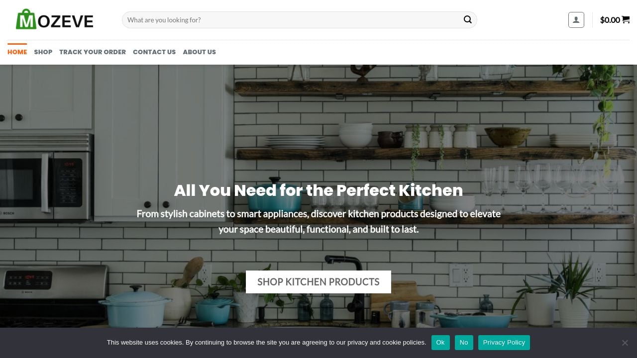 Screenshot of Mozeve.com