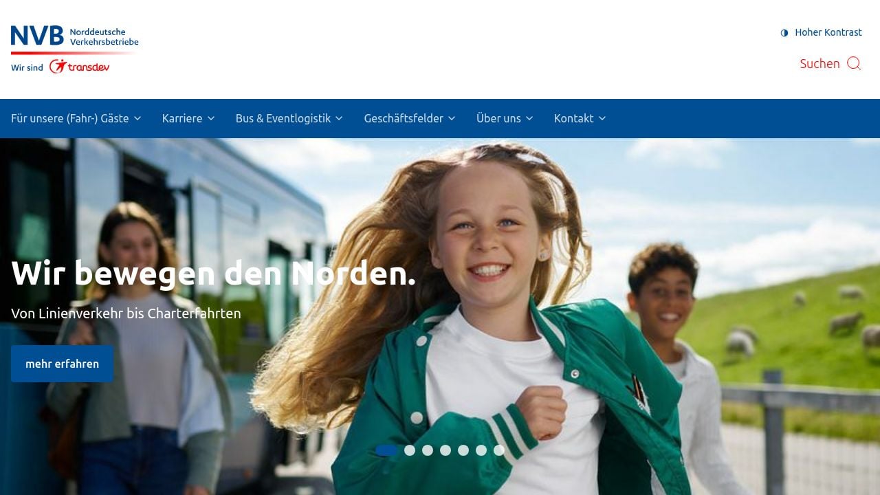 Screenshot of Mynvb.de