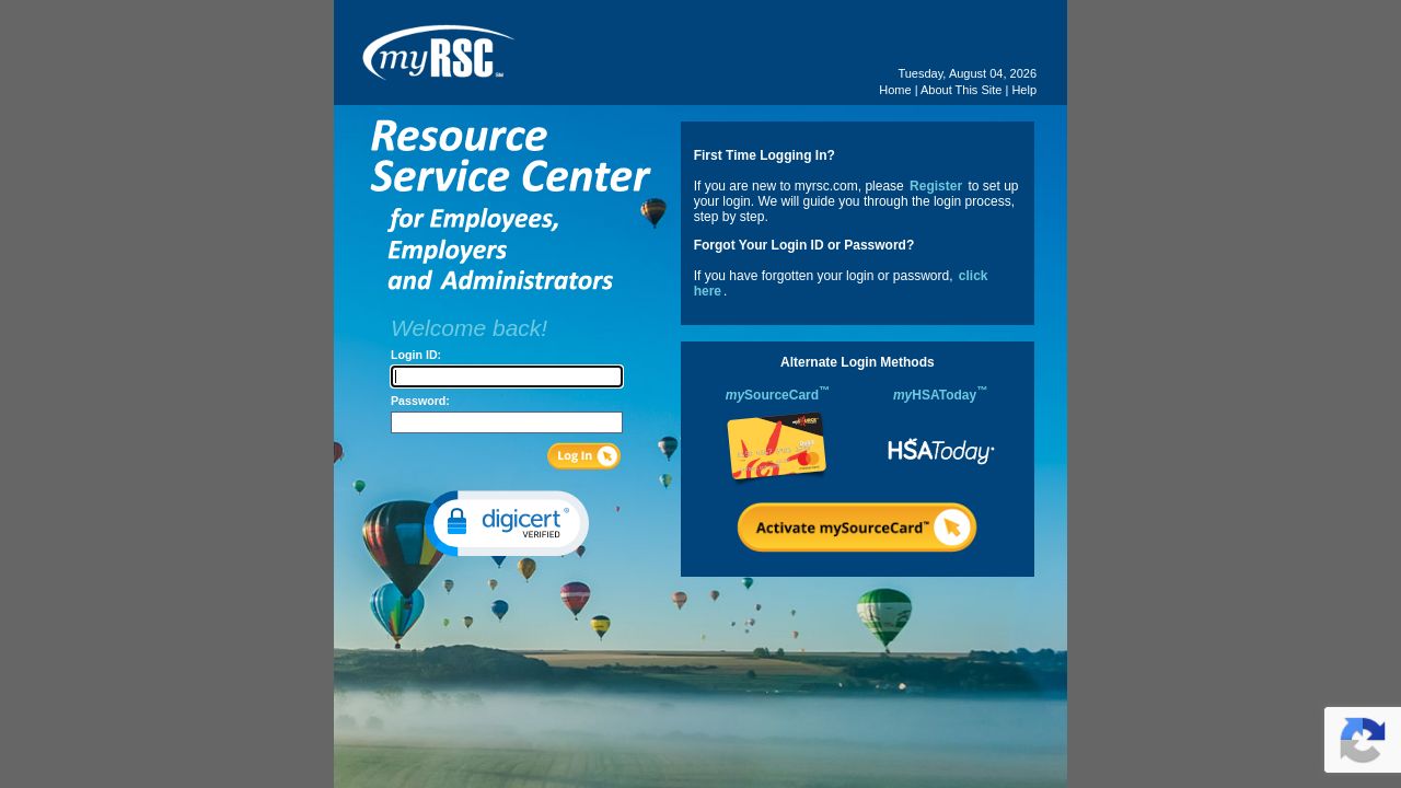 Screenshot of Myrsc.com
