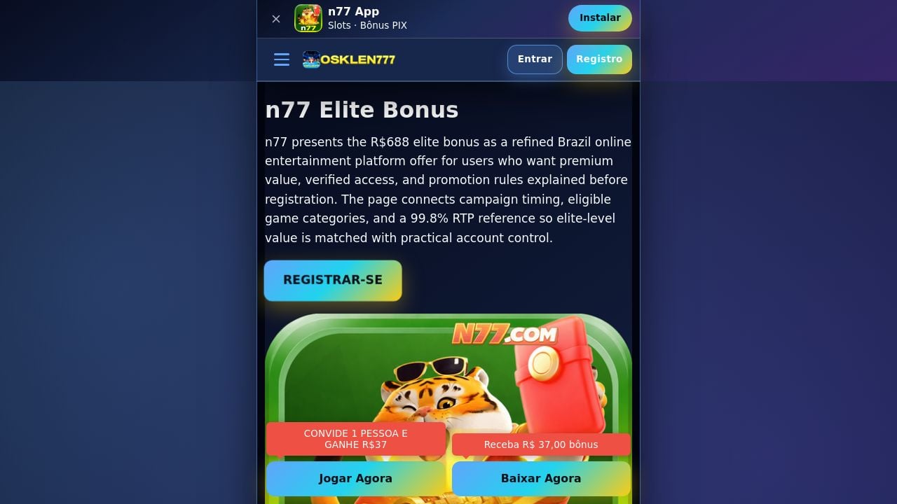 Screenshot of N77sorte.com