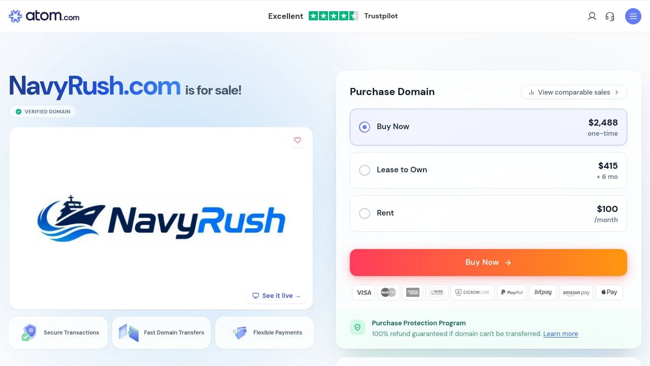 Screenshot of Navyrush.com