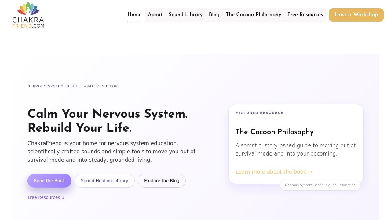 Screenshot of Nervoussystemresetinstitute.com