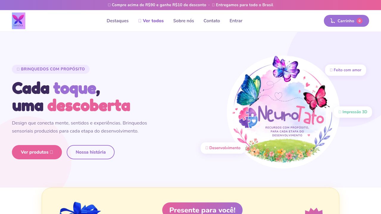 Screenshot of Neurotato.com.br