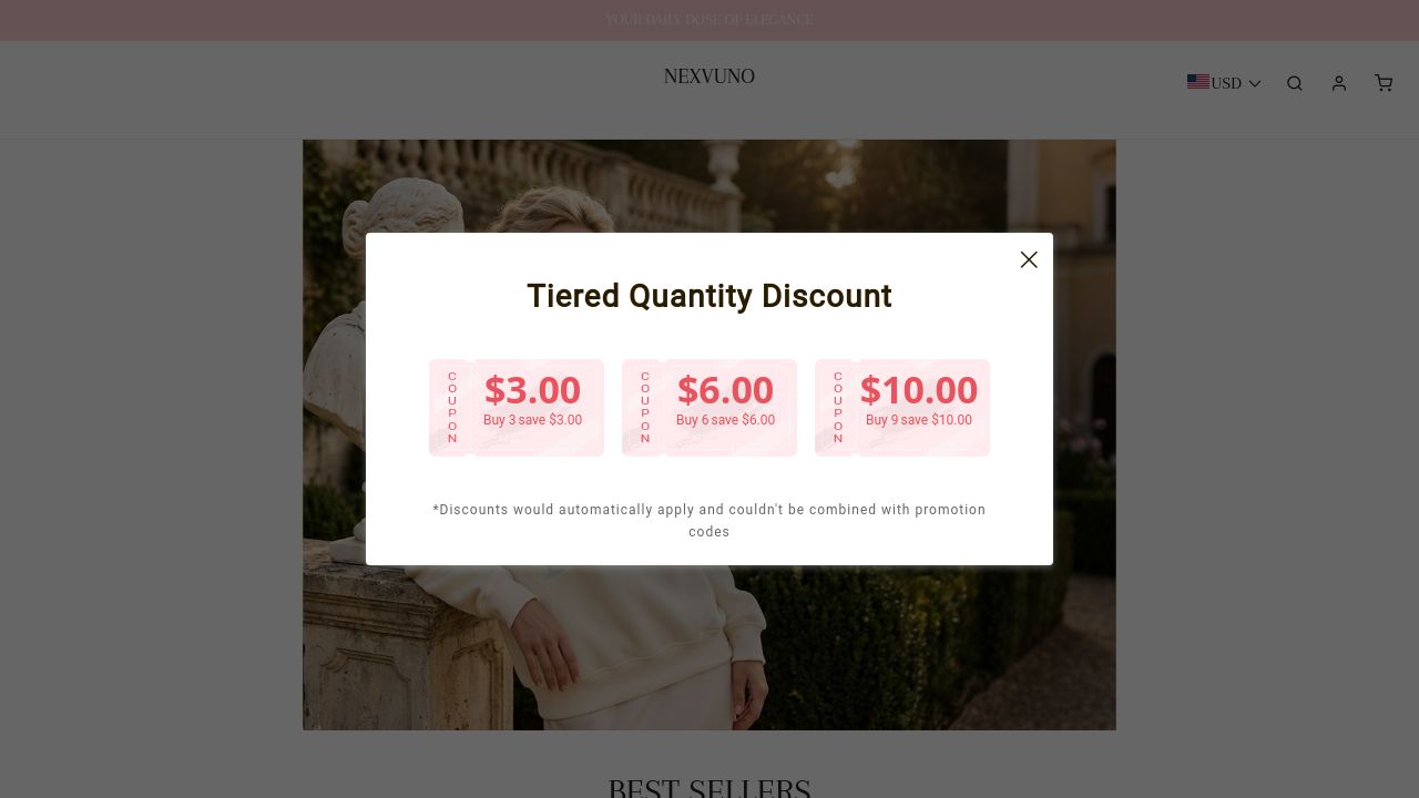 Screenshot of Nexvuno.com