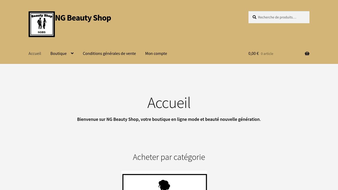 Screenshot of Ngbeautyshop.com
