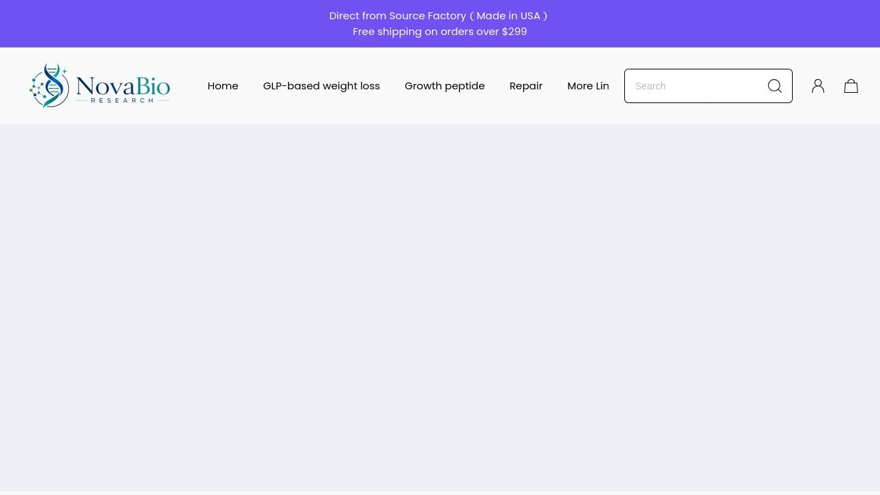 Screenshot of Novabio-research.com
