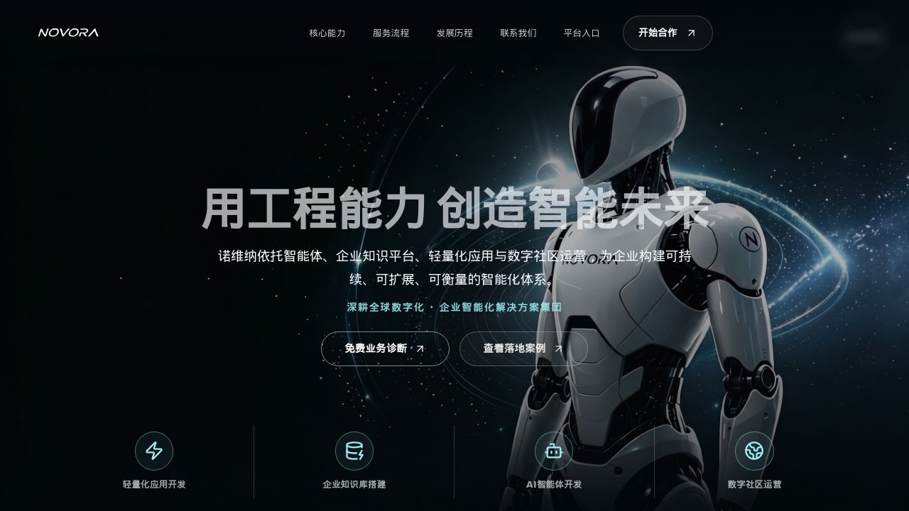 Screenshot of Novora.ltd