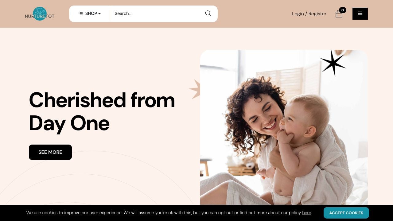 Screenshot of Nurturetot.com