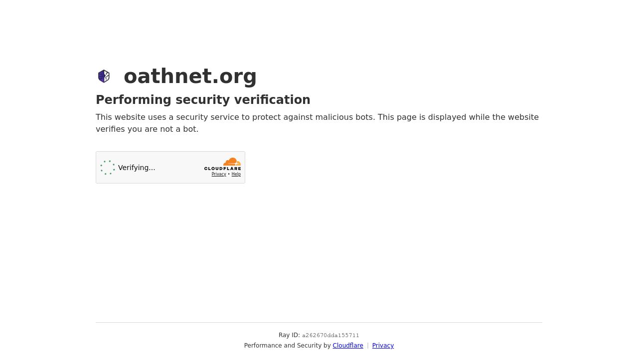 Screenshot of Oathnet.org
