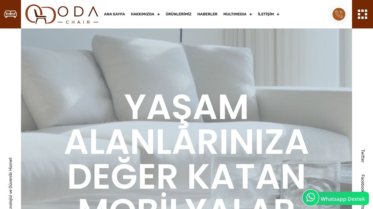 Screenshot of Odachair.com