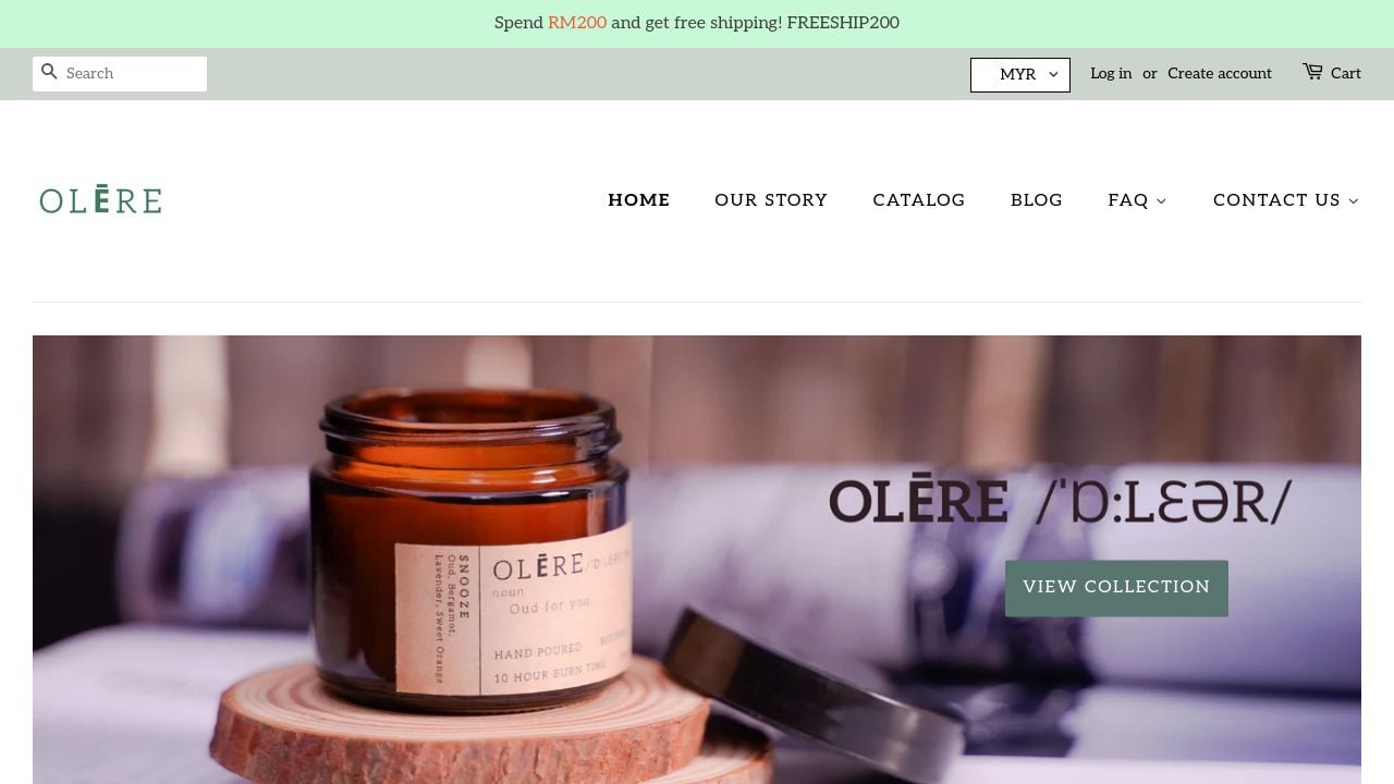Screenshot of Olere.my