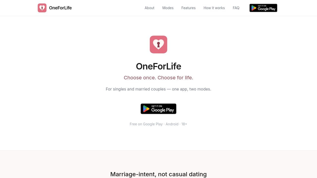 Screenshot of Oneforlife.online