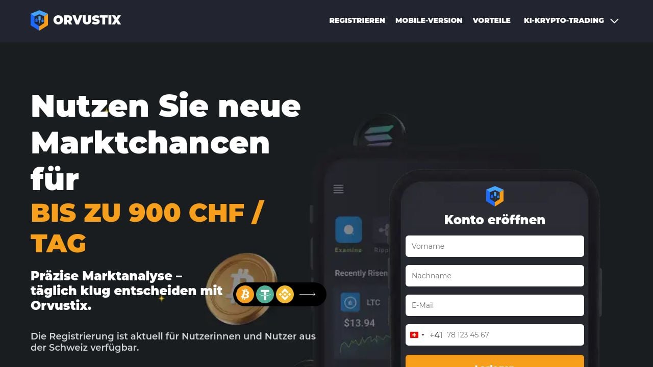Screenshot of Orvustixai.ch