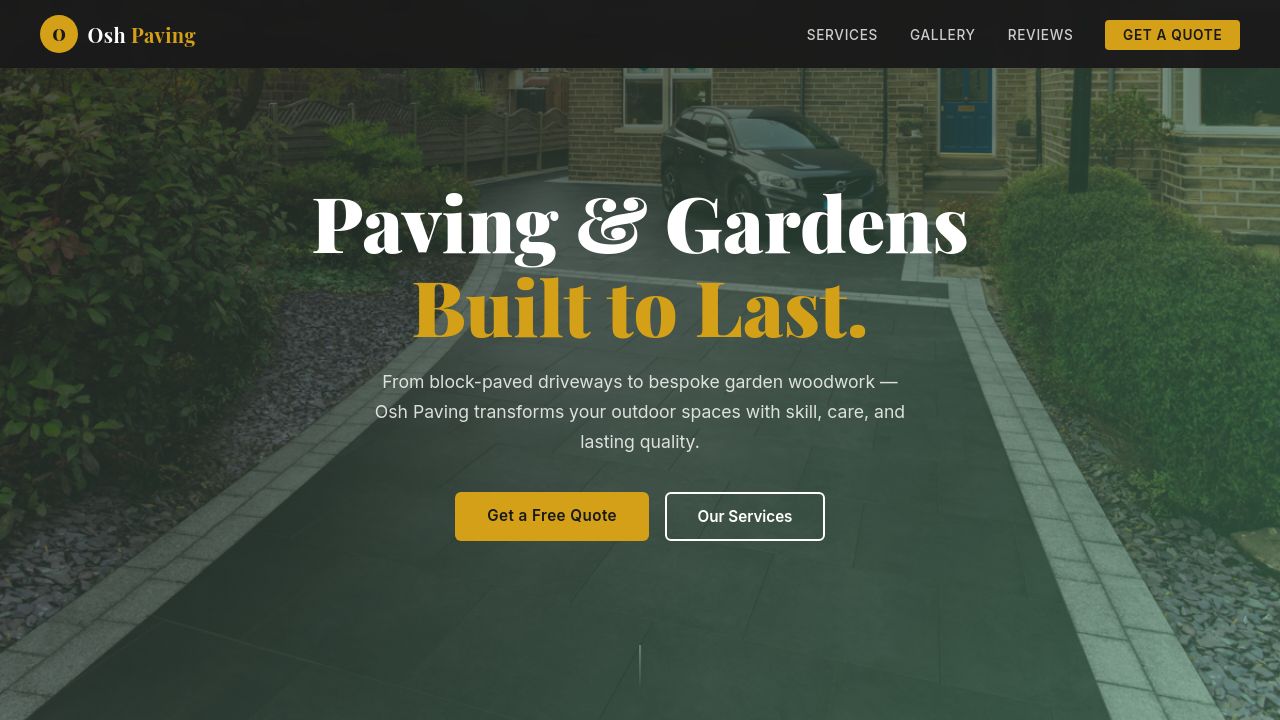 Screenshot of Oshpaving.co.uk