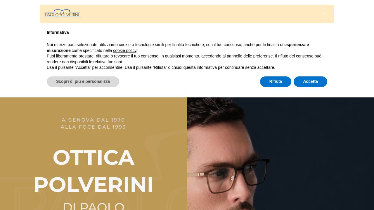 Screenshot of Otticapaolopolverini.com