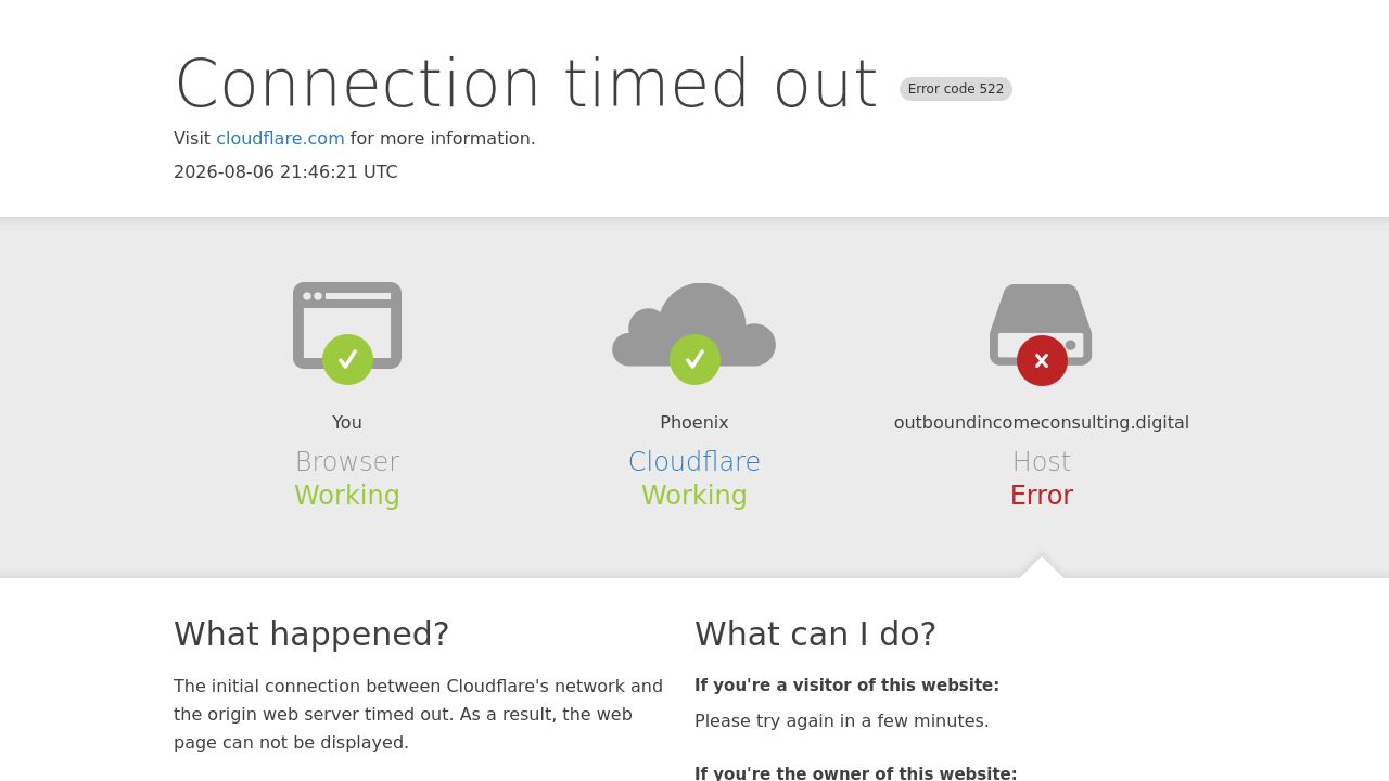 Screenshot of Outboundincomeconsulting.digital