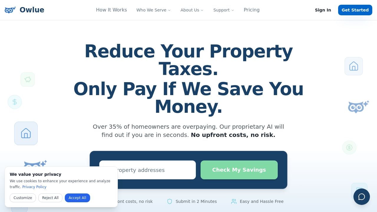 Screenshot of Owlue.com