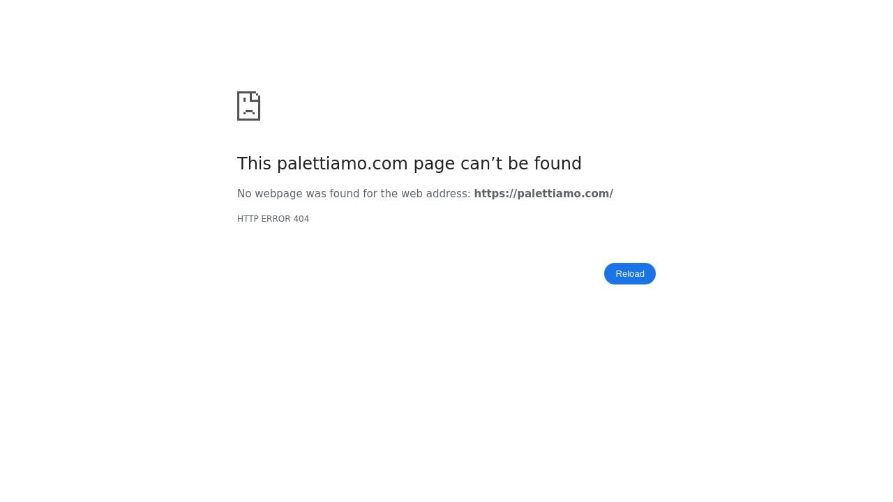 Screenshot of Palettiamo.com