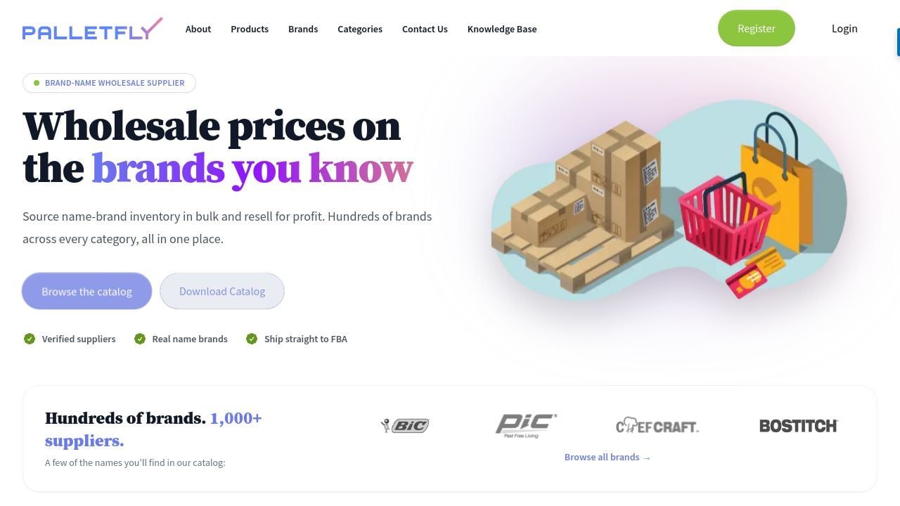 Screenshot of Palletfly.com