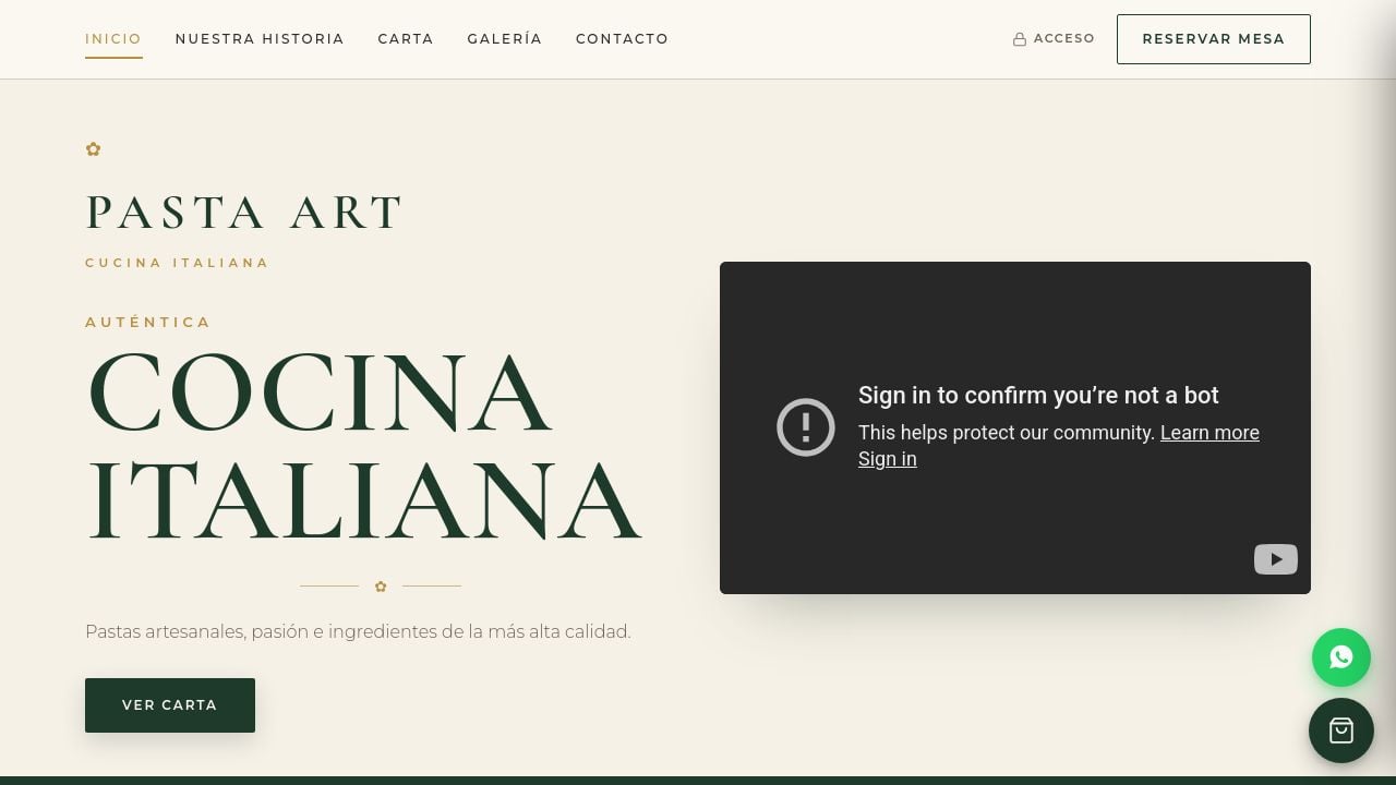 Screenshot of Pastaartcolombia.art