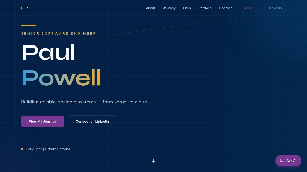 Screenshot of Paulpowell.me