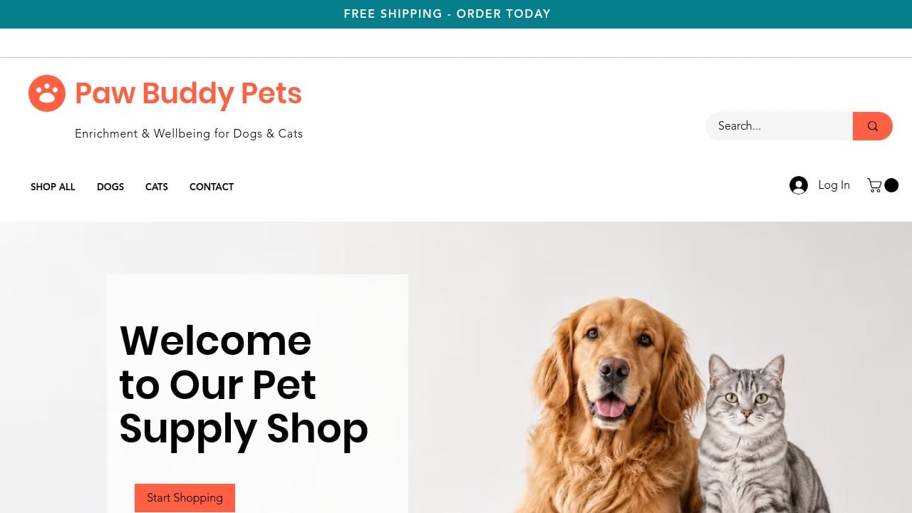 Screenshot of Pawbuddypets.com