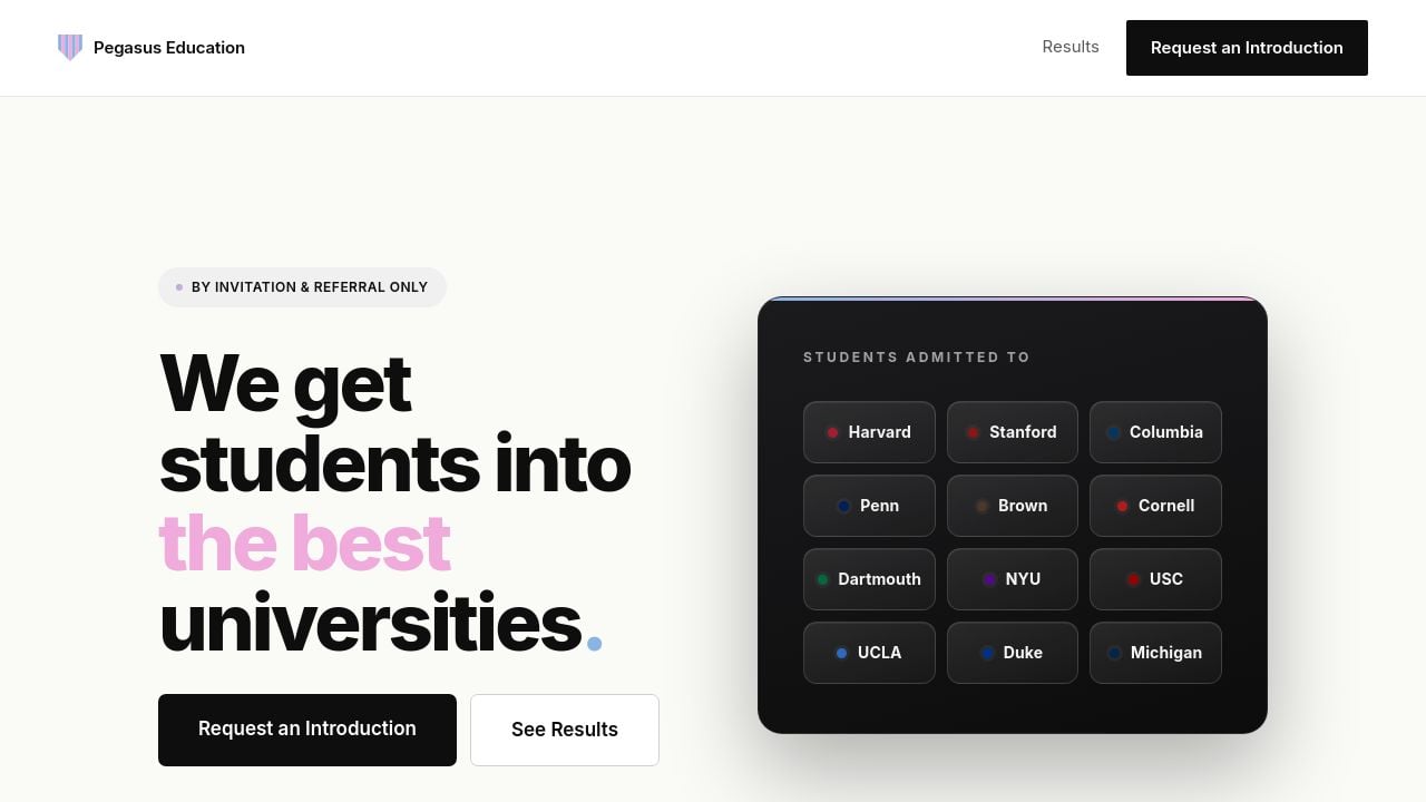 Screenshot of Pegasus-university.com