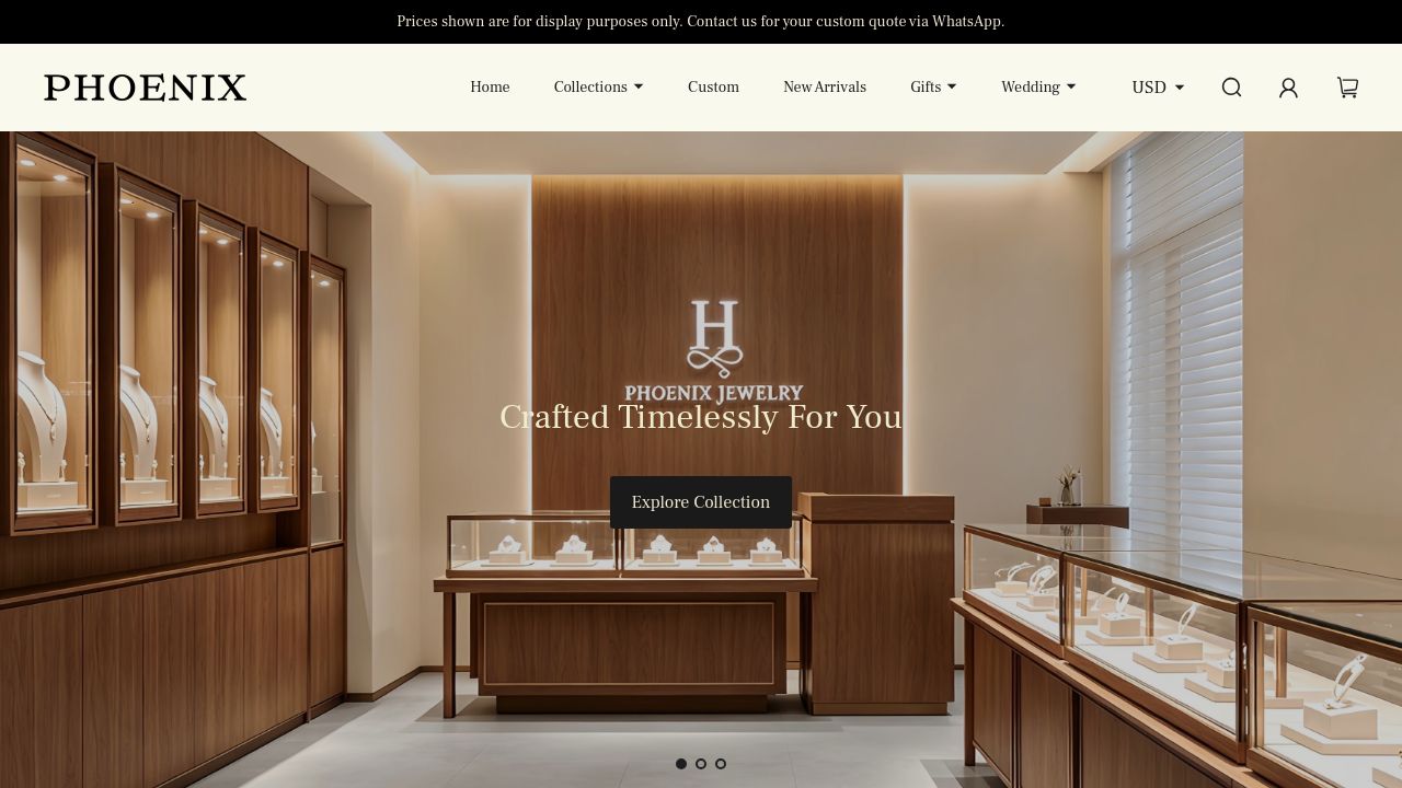 Screenshot of Phoenixjewelrys.com