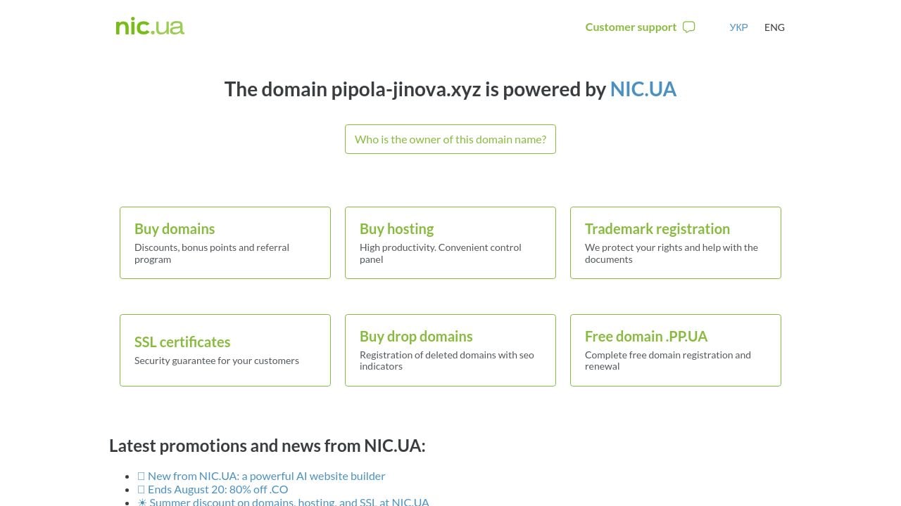Screenshot of Pipola-jinova.xyz