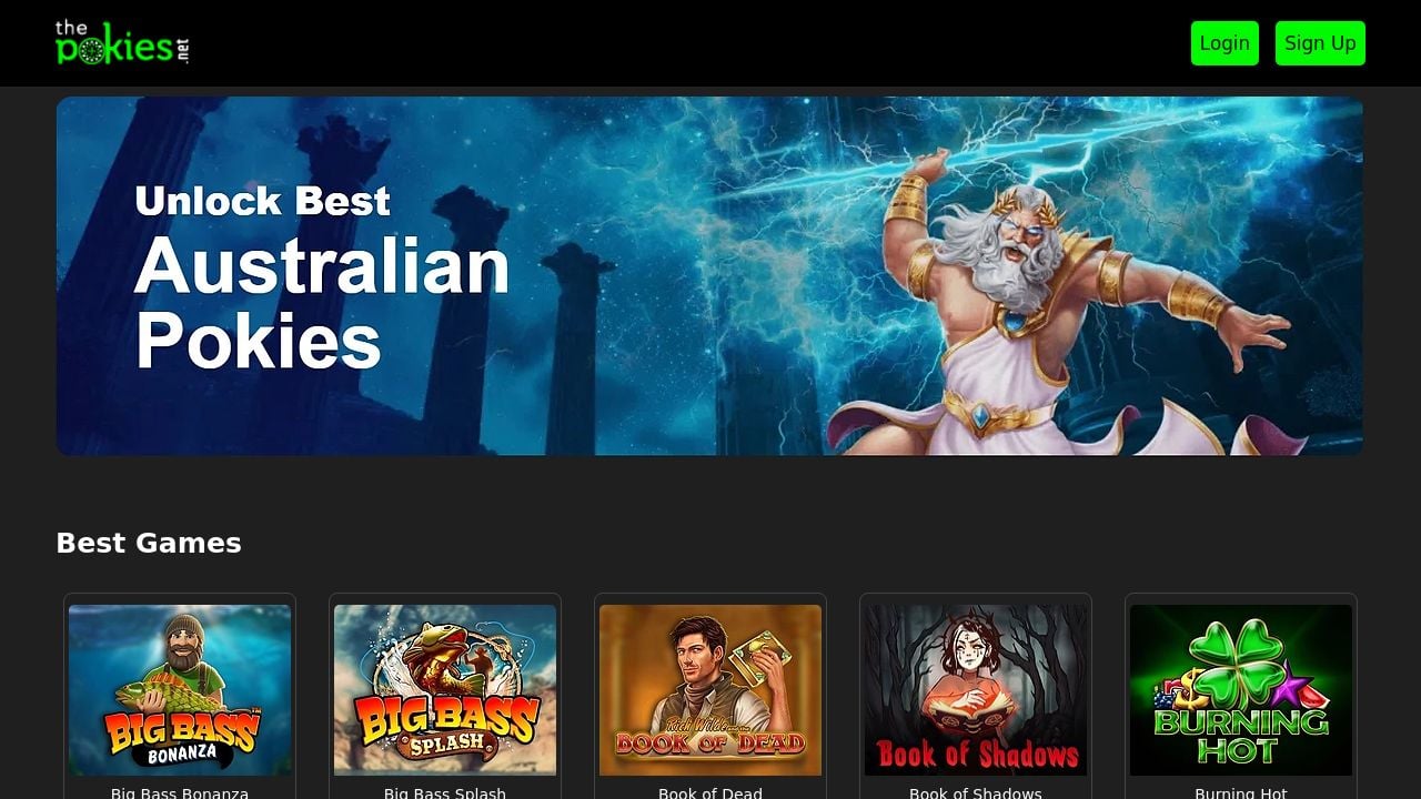 Screenshot of Pokies-net-99.com