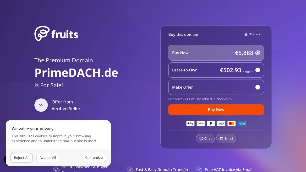 Screenshot of Primedach.de