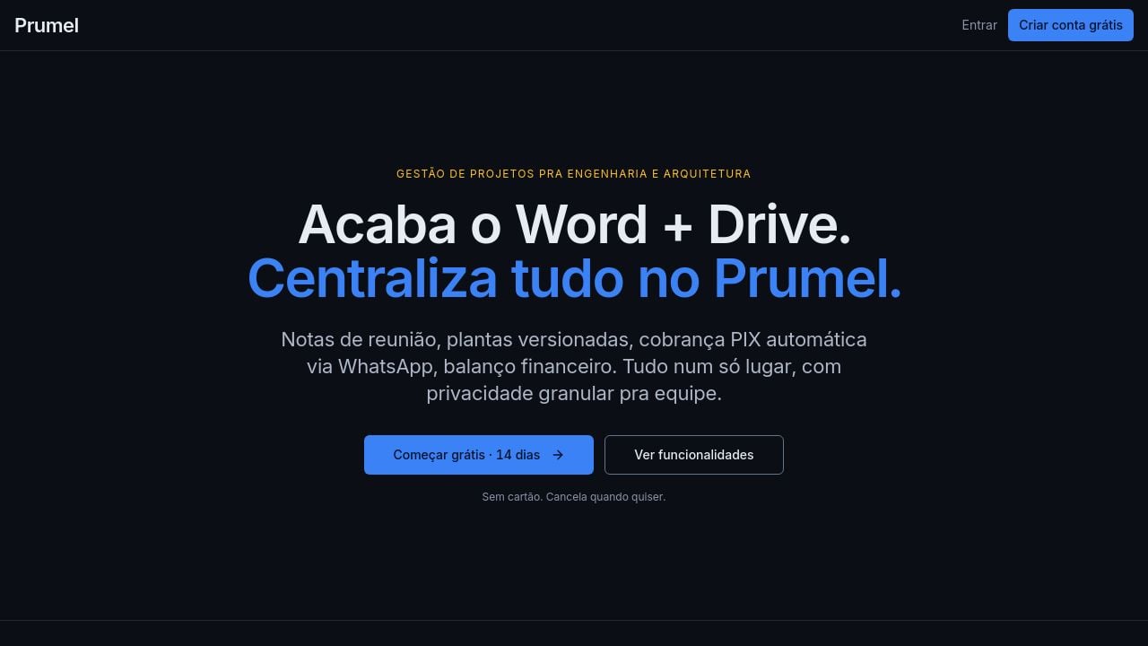 Screenshot of Prumel.com.br