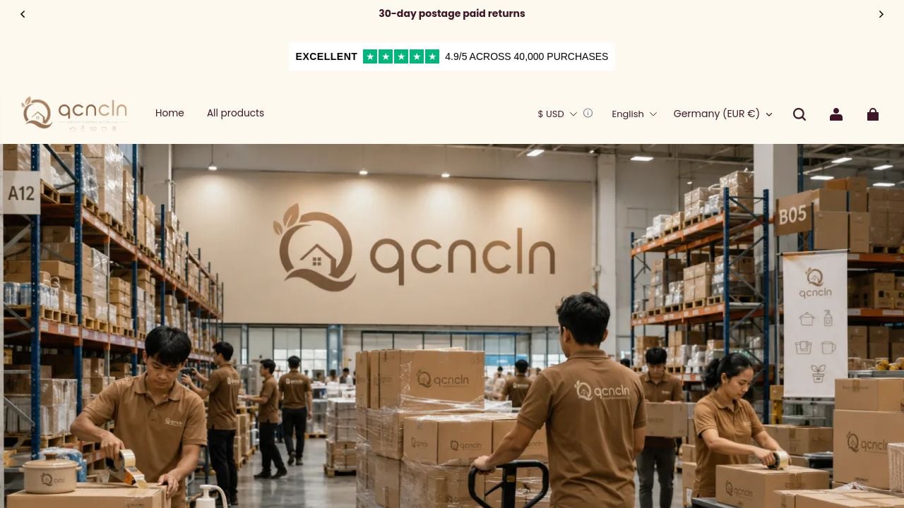 Screenshot of Qcncln.com