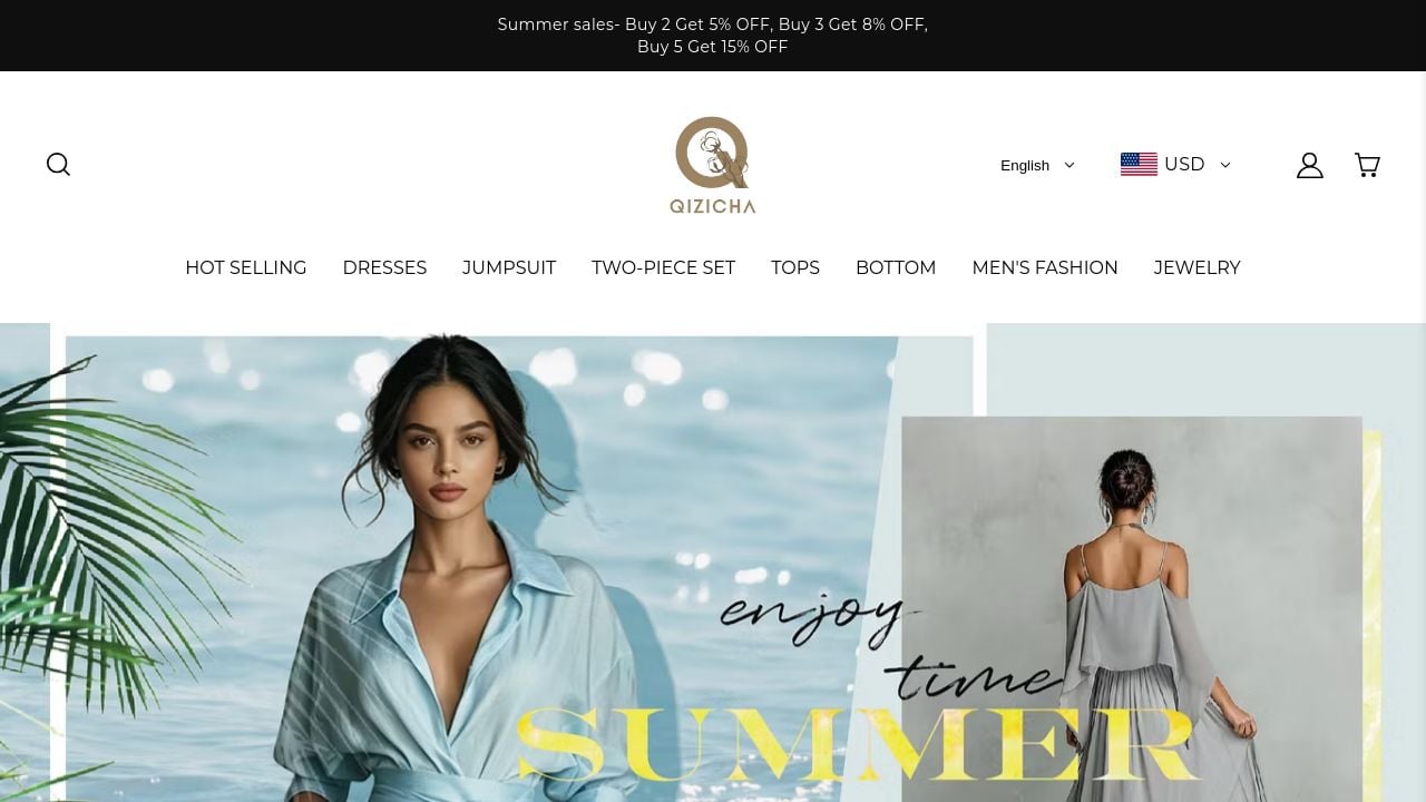 Screenshot of Qizicha.com