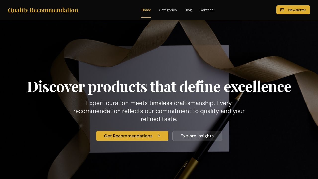 Screenshot of Qualityrecommendation.com